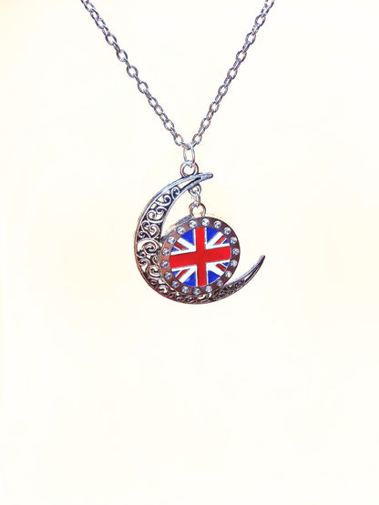 Moon Shines Over UK Necklace