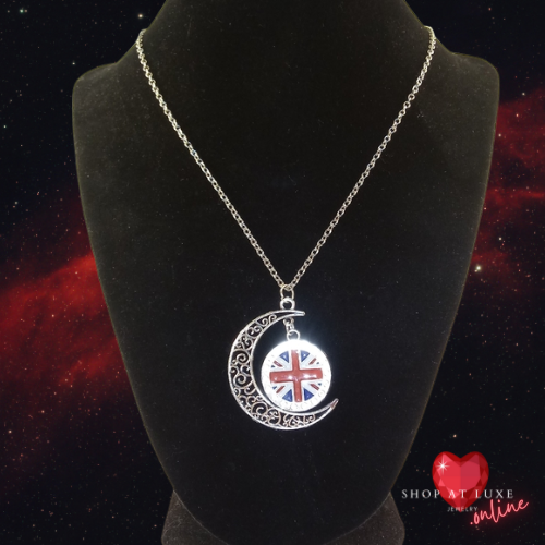 Moon Shines Over UK Necklace