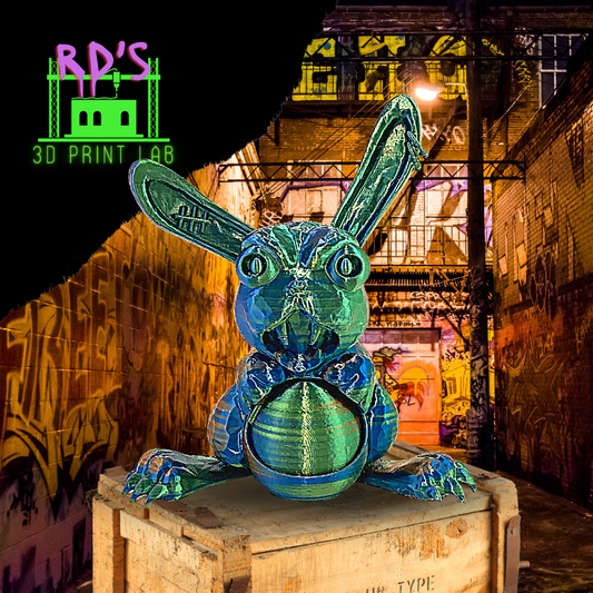NOT YOUR AVERAGE BUNNY (MULTICOLORED METALLIC) WITH SECRET COMPARTMENT