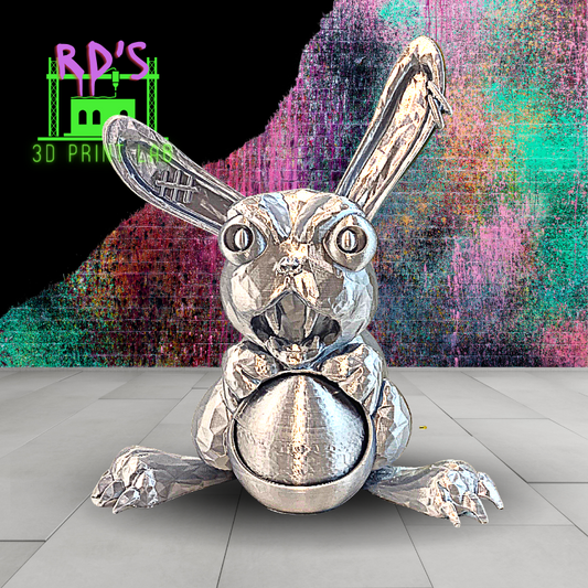 NOT YOUR AVERAGE BUNNY (SILVER) WITH SECRET COMPARTMENT