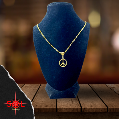 Peace Sign Fashion Necklace