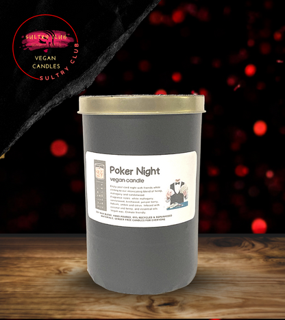 Poker Night 3 Wick Candle by Sultry Club