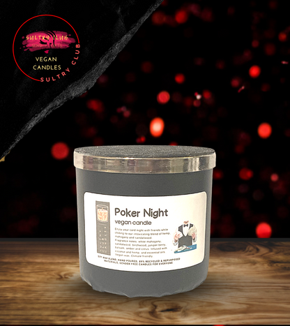 Poker Night 3 Wick Candle by Sultry Club