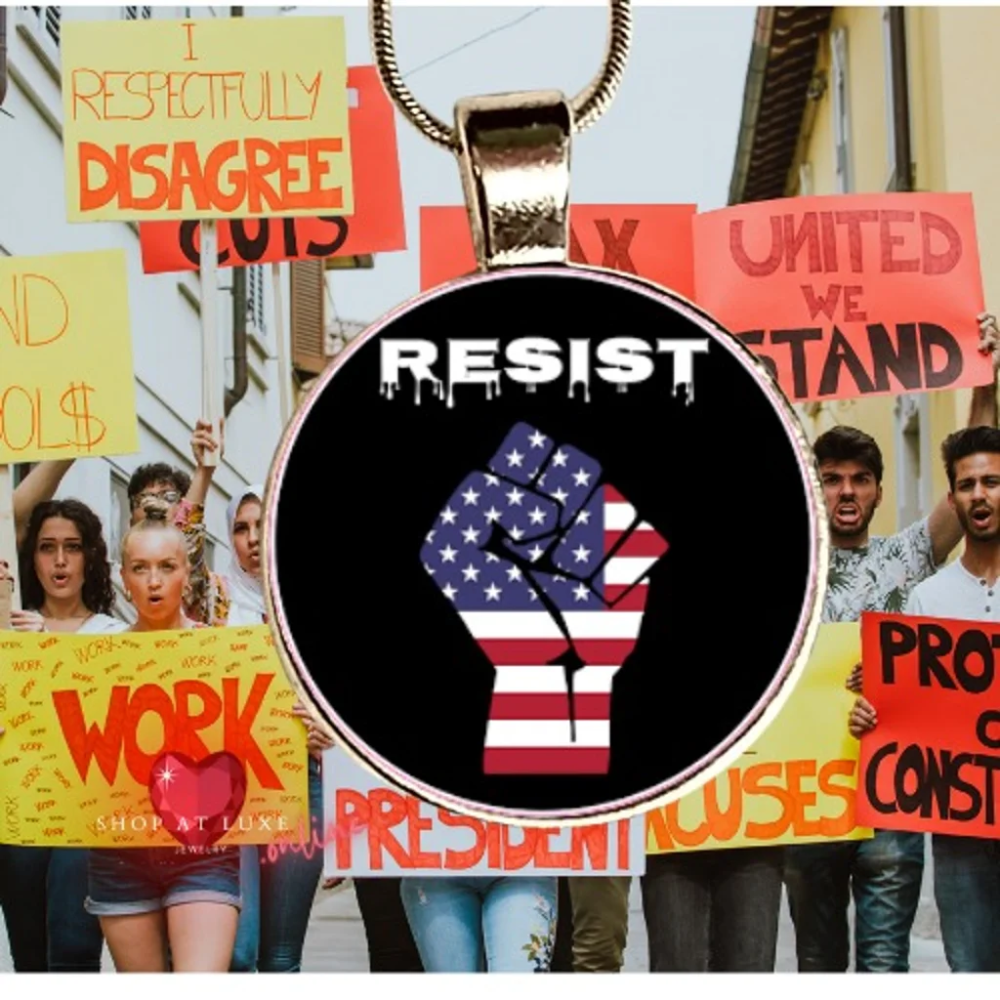 RESIST Original Peaceful Protest Necklace