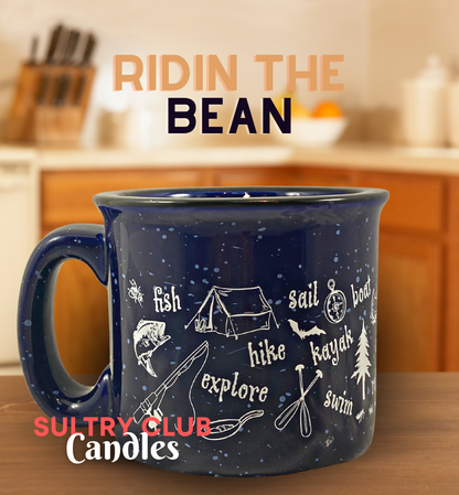 Ridin The Bean Mug Candle