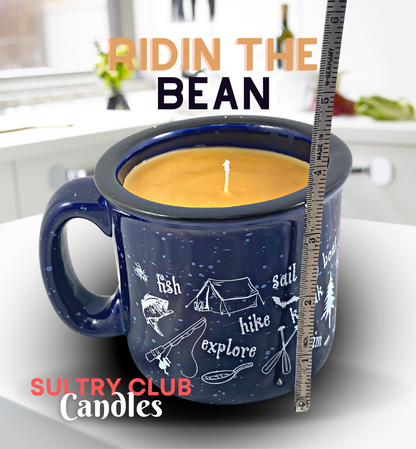 Ridin The Bean Mug Candle