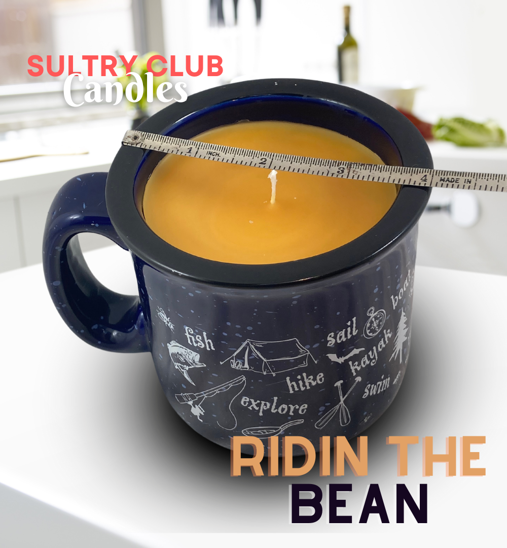 Ridin The Bean Mug Candle