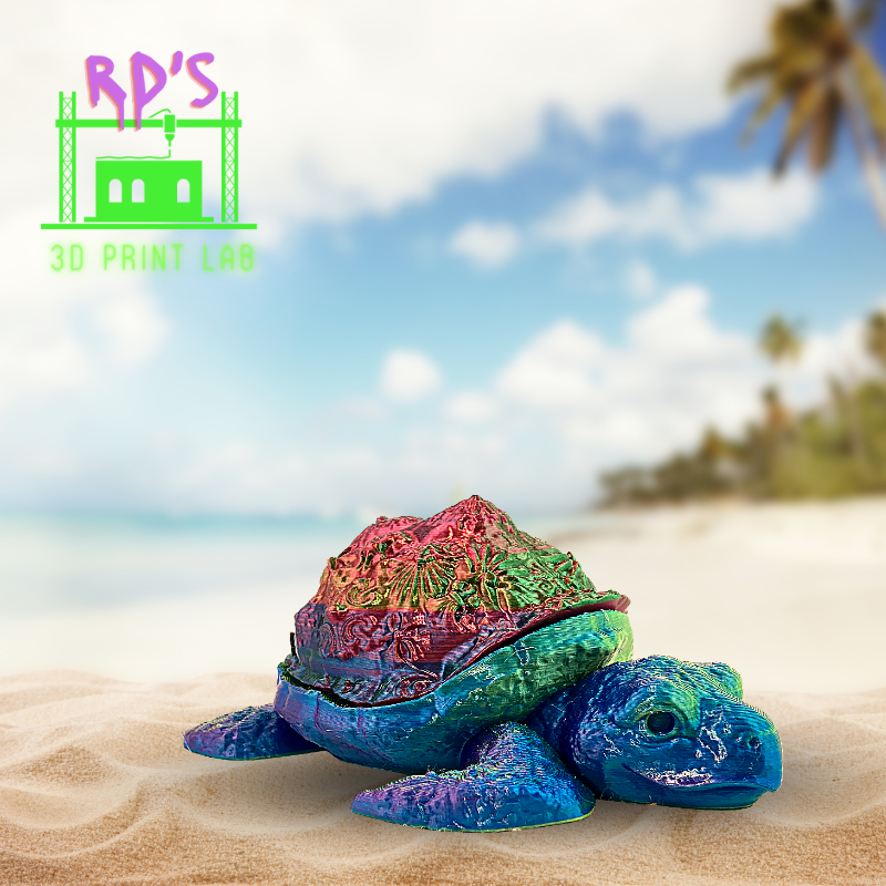 SEA TURTLE (GREEN METALLIC) WITH SECRET COMPARTMENT