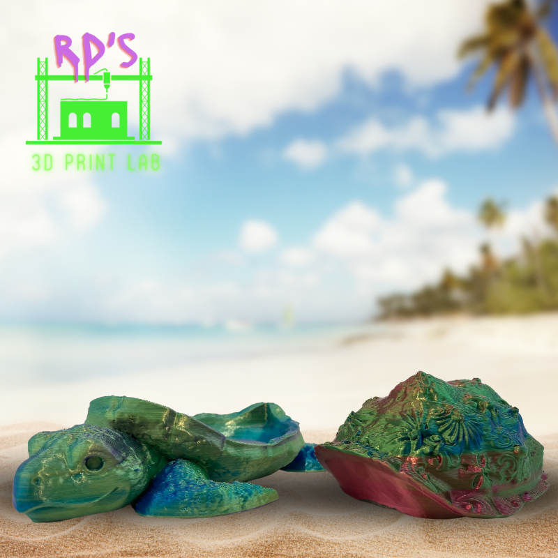 SEA TURTLE (GREEN METALLIC) WITH SECRET COMPARTMENT