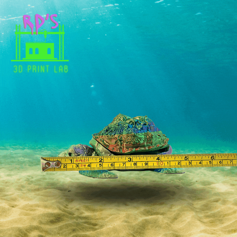 SEA TURTLE (GREEN METALLIC) WITH SECRET COMPARTMENT