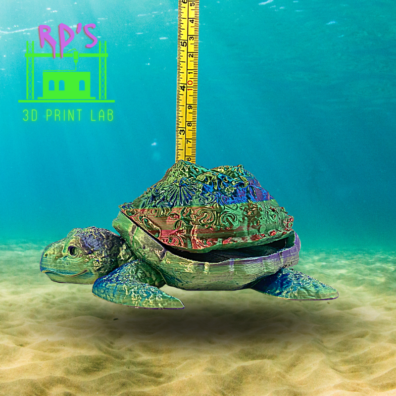 SEA TURTLE (GREEN METALLIC) WITH SECRET COMPARTMENT
