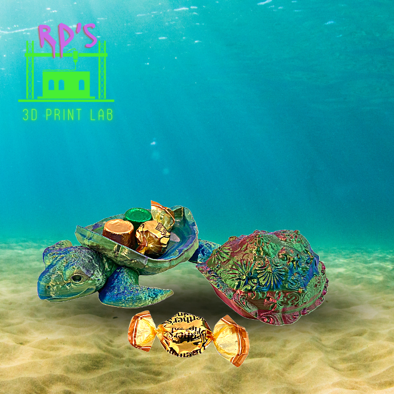 SEA TURTLE (GREEN METALLIC) WITH SECRET COMPARTMENT