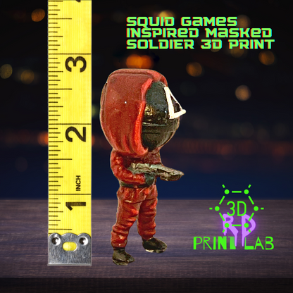 SQUID GAMES INSPIRED MASKED SOLDIER 3D PRINT