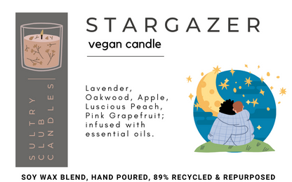 Stargazer Boutique Candle in Stone & Glass Vessel