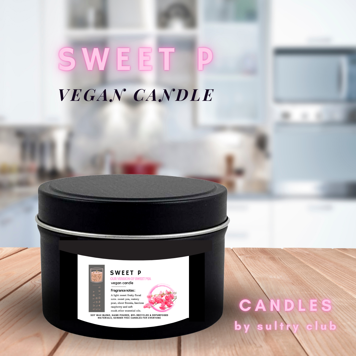 SWEET P VEGAN CANDLE