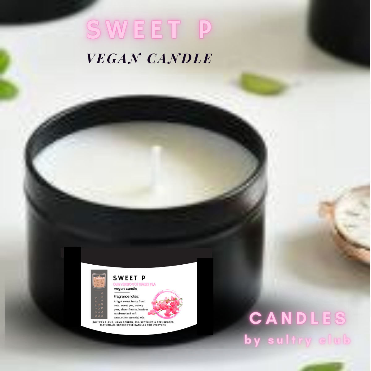 SWEET P VEGAN CANDLE