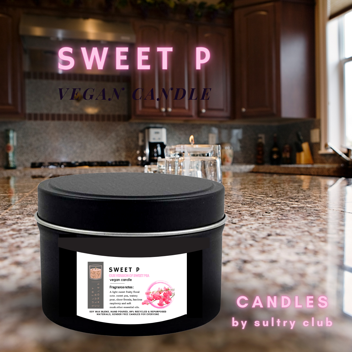 SWEET P VEGAN CANDLE