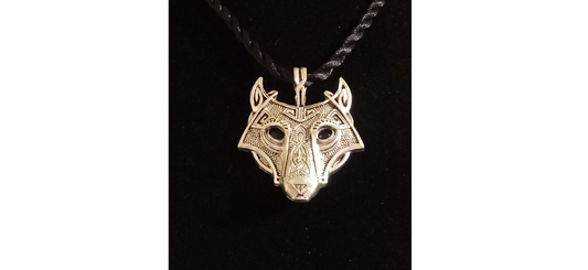 Silver Viking Nordic Wolf Necklace