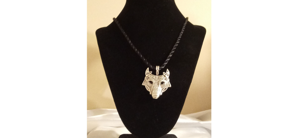 Silver Viking Nordic Wolf Necklace