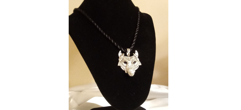 Silver Viking Nordic Wolf Necklace