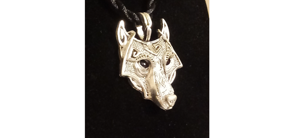 Silver Viking Nordic Wolf Necklace