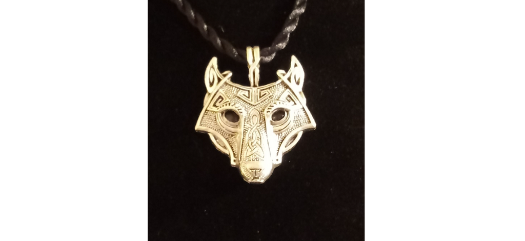 Silver Viking Nordic Wolf Necklace