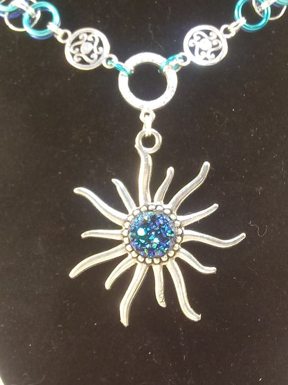 Solstice Sun Yuletide Festival Necklace