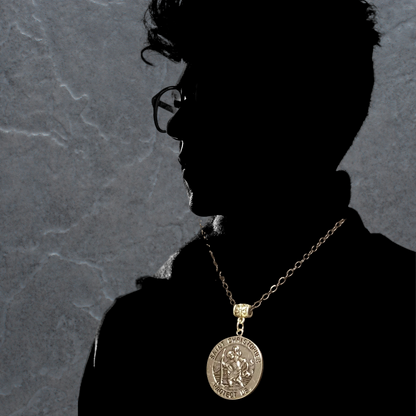 Saint Christopher Medallion Necklace