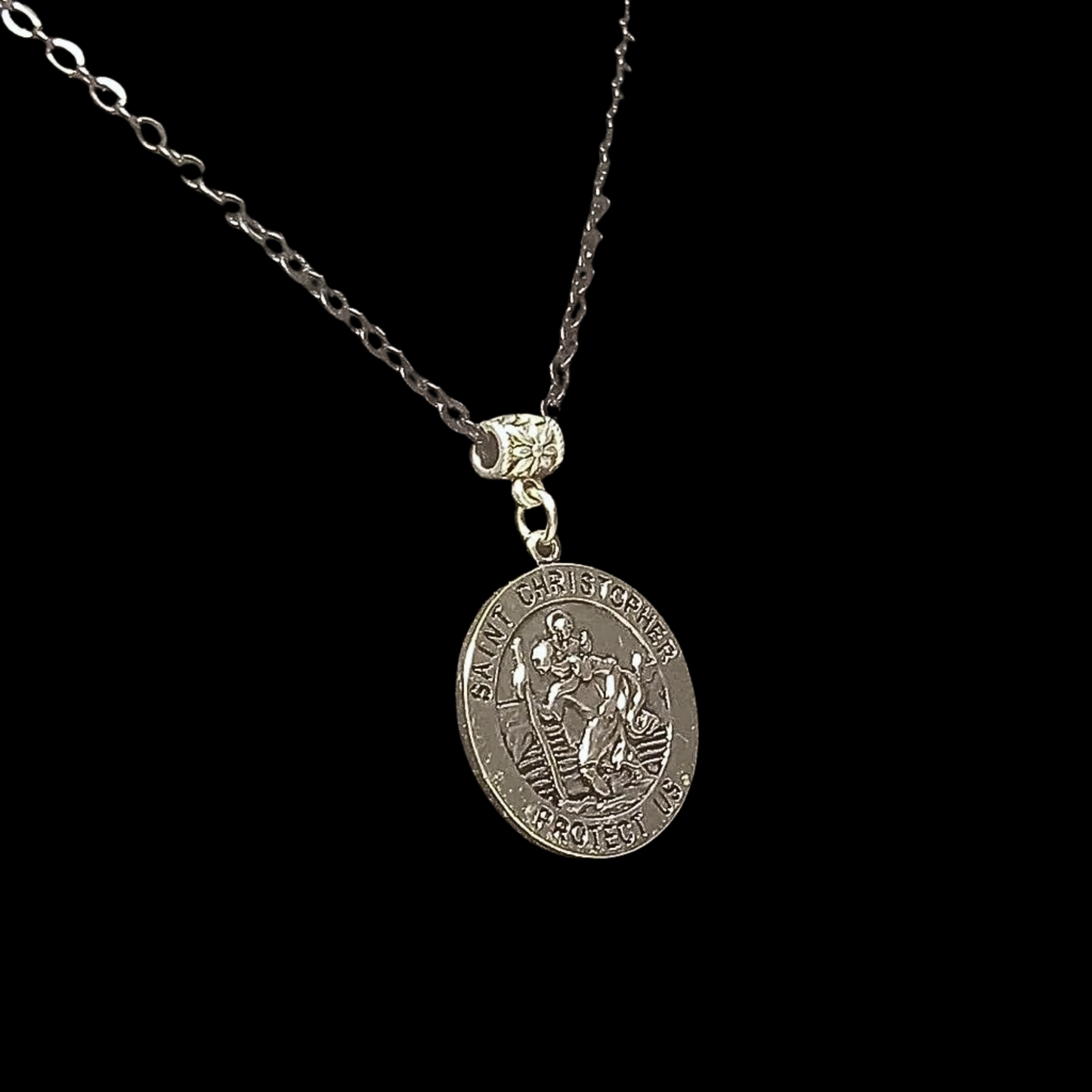 Saint Christopher Medallion Necklace