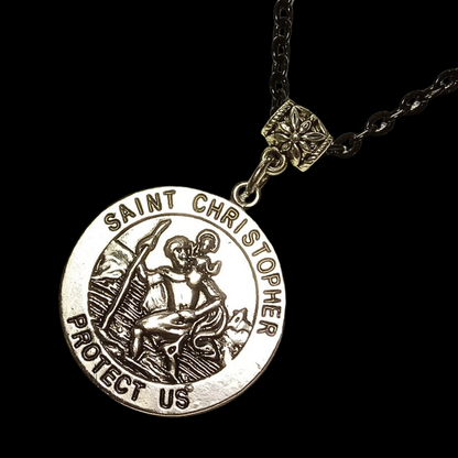 Saint Christopher Medallion Necklace