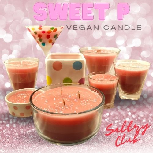 SWEET P SMALL SHOT GLASS VEGAN CANDLE