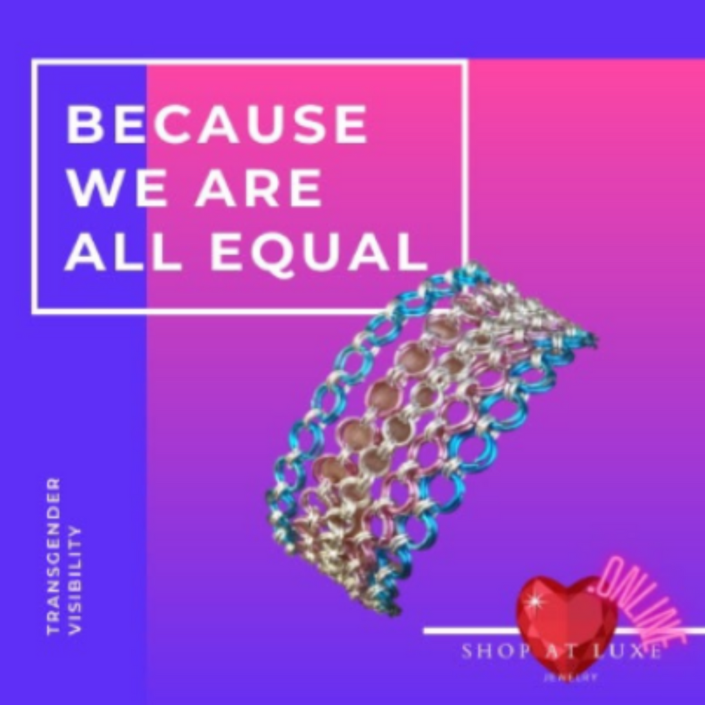 Transgender Day Of Visibility Chainmaille Bracelet
