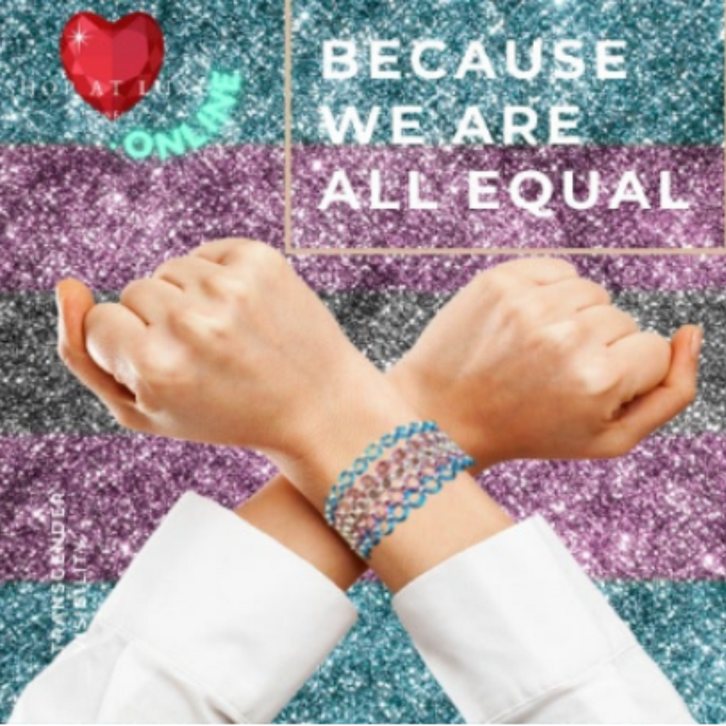 Transgender Day Of Visibility Chainmaille Bracelet