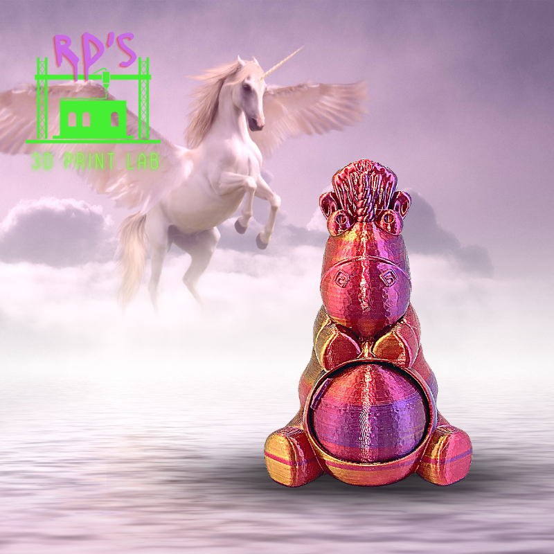 SUPER CUTE UNICORN WITH SECRET COMPARTMENT 3D FIGURE