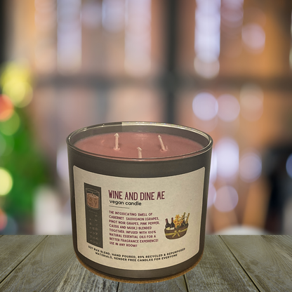 WINE AND DINE ME Vegan CANDLE