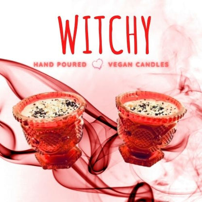 Witchy Dragon's Blood Small Candle Pair