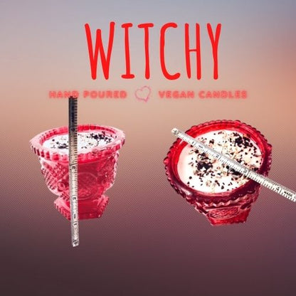 Witchy Dragon's Blood Small Candle Pair