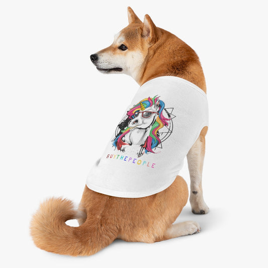 Hipster Unicorn Pet Tank Top