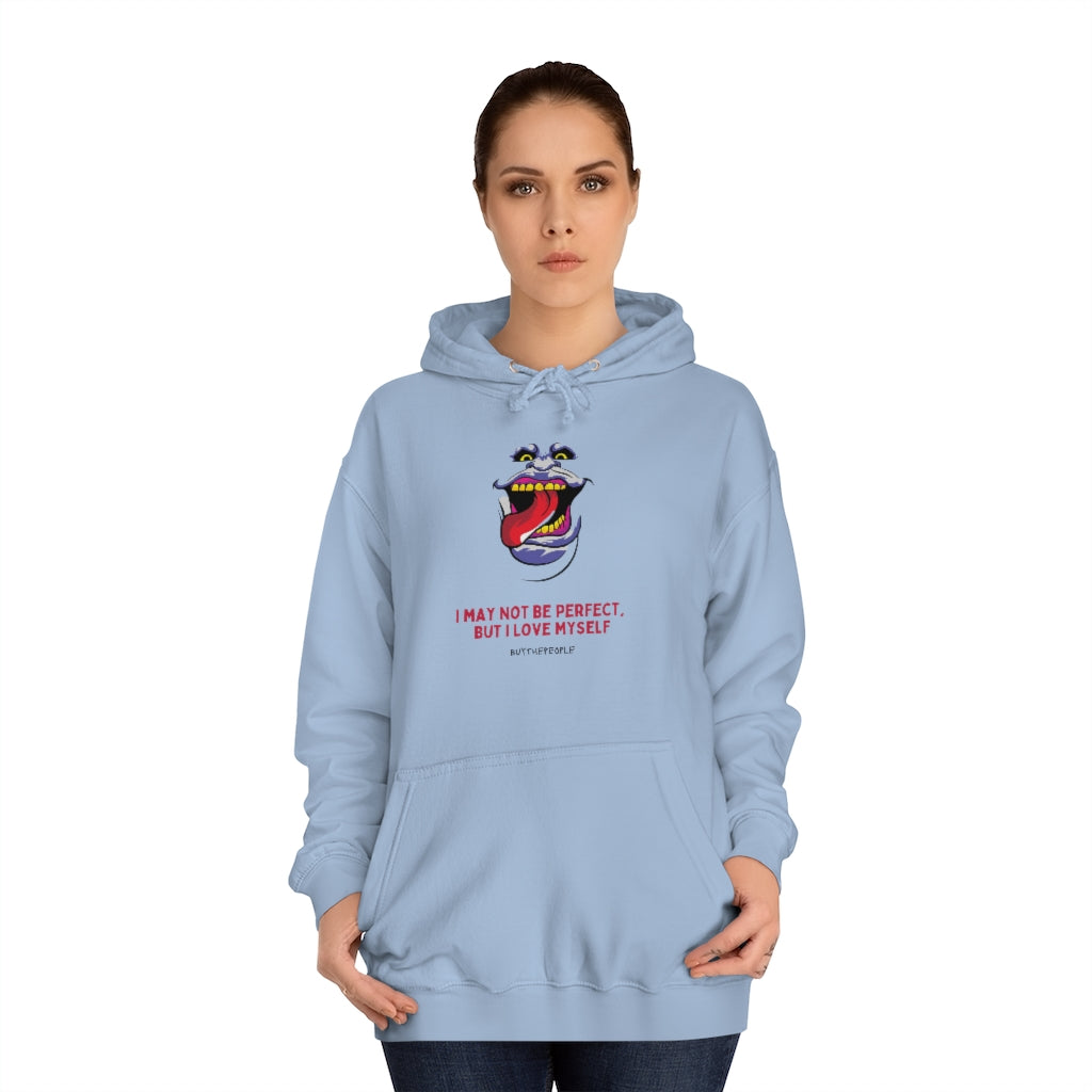 I Love Myself Unisex College Hoodie