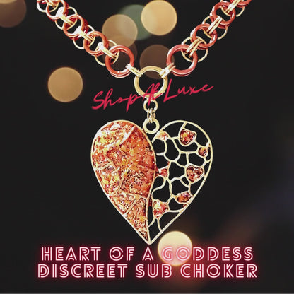 Heart Of A Goddess Discreet Sub Choker