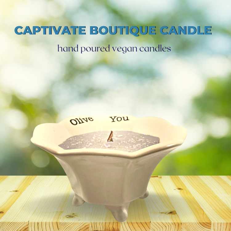 Captivate Boutique Candle in Ceramic Cauldron