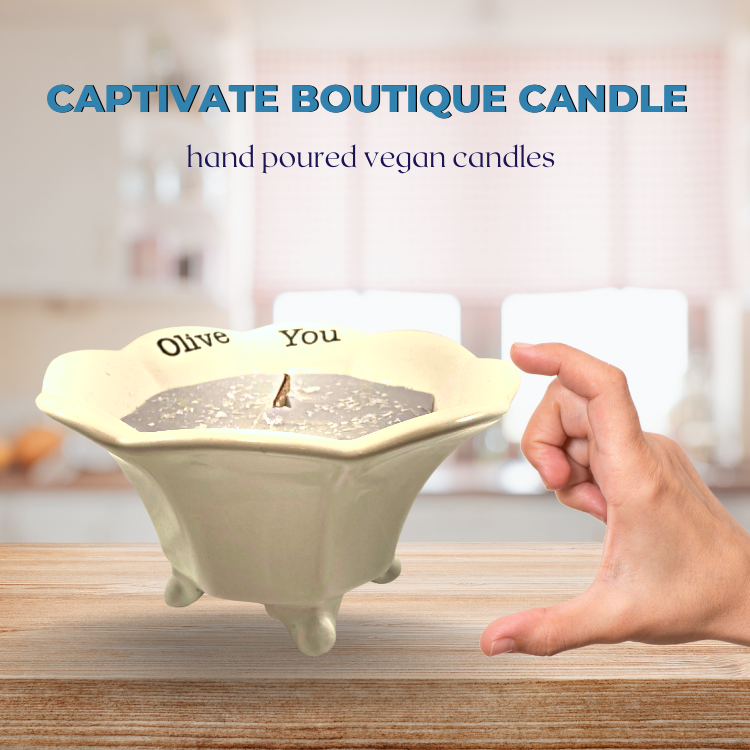 Captivate Boutique Candle in Ceramic Cauldron