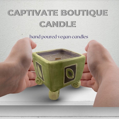 Captivate Boutique Candle in Stone Cauldron