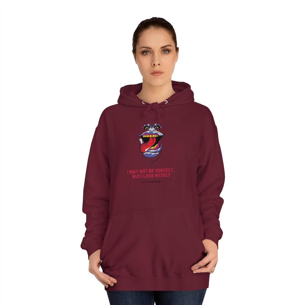 I Love Myself Unisex College Hoodie