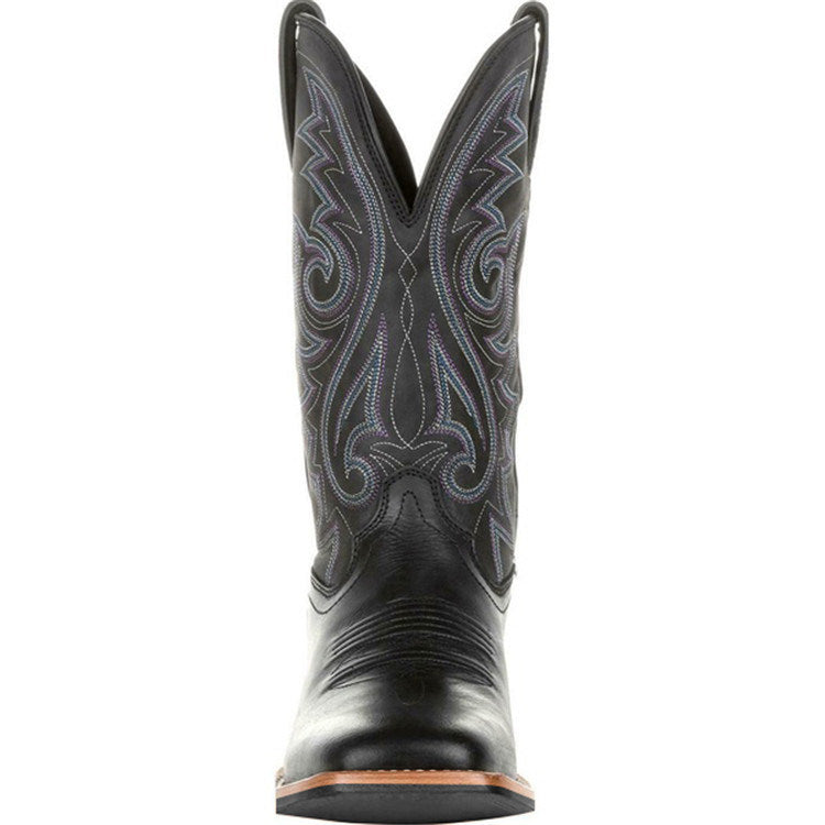 Men's Red Reno Western Cowboy Pointed Toe Knee High Pull On Tabs Boots