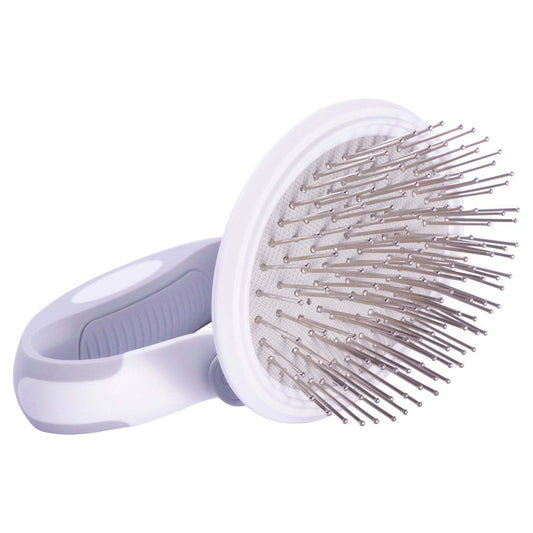 Pet Life ® 'Gyrater' Travel Swivel Pet Grooming Pin Brush