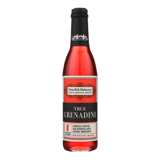 Powell and Mahoney Cocktail Mixer - True Grenadine - Case of 6 - 12.68 oz