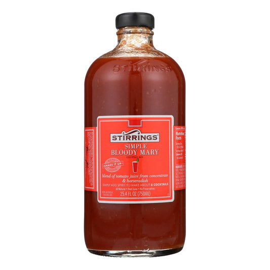 Stirrings Cocktail Mixer - Bloody Mary - Case of 6 - 750 ml