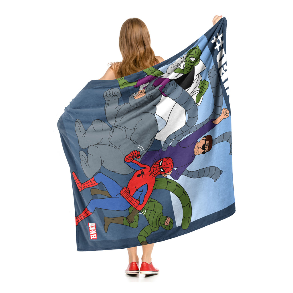 Marvel Comics, Dance Fight Aggretsuko Comics Silk Touch Throw Blanket, 50" x 60"