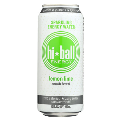 Hi Ball Energy Sparkling Energy Water - Lemon Lime - Case of 1 - 8/16 fl oz.